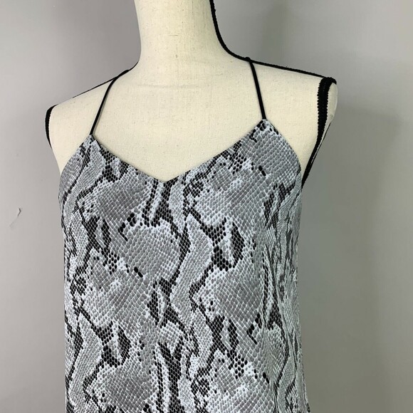 No Tag/Unbranded Flowy Snakeskin Pattern Tank Top Women S Casual Reversible - Picture 2 of 12
